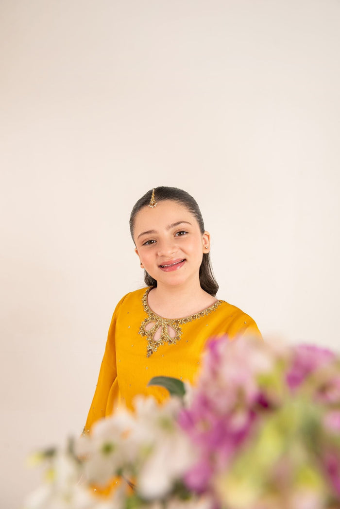 Inaya Mustard Yellow Gotah