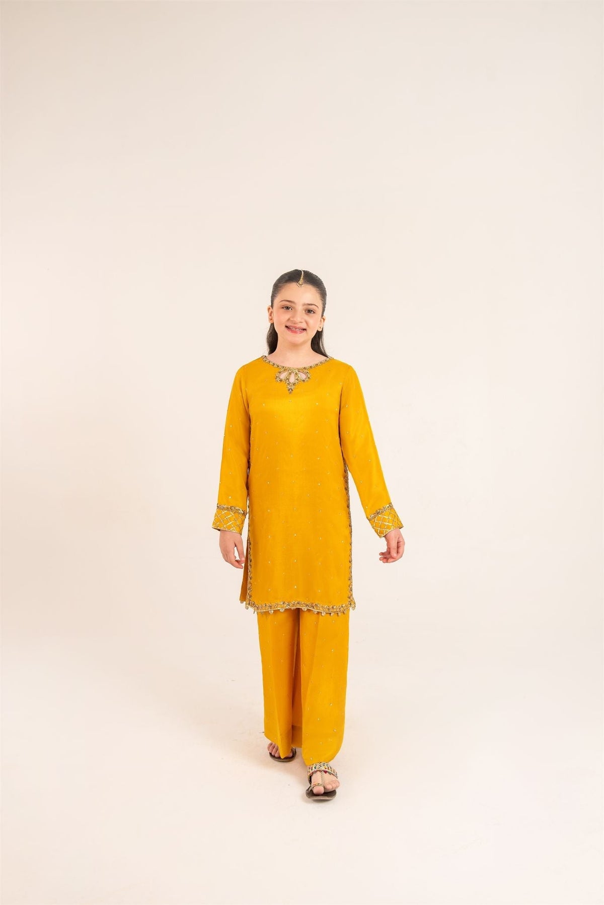 Inaya Mustard Yellow Gotah