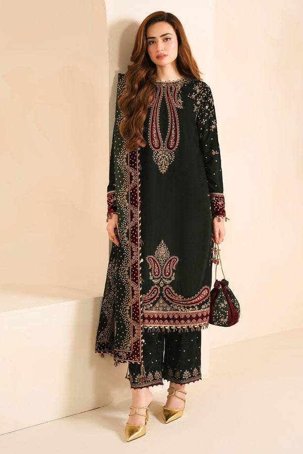 Embroidered Velvet Formal VF-2034