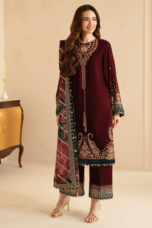 Embroidered Velvet Formal VF-2038