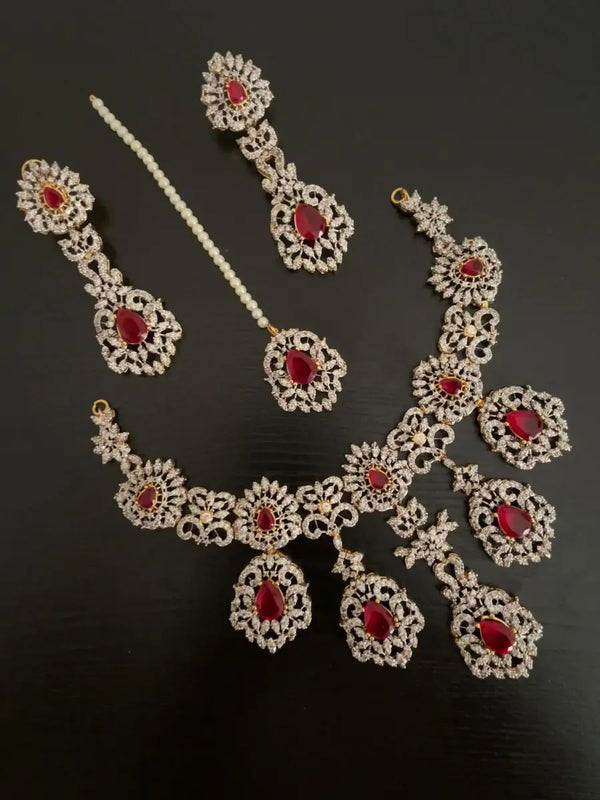 Zirconia Bridal Necklace Sets