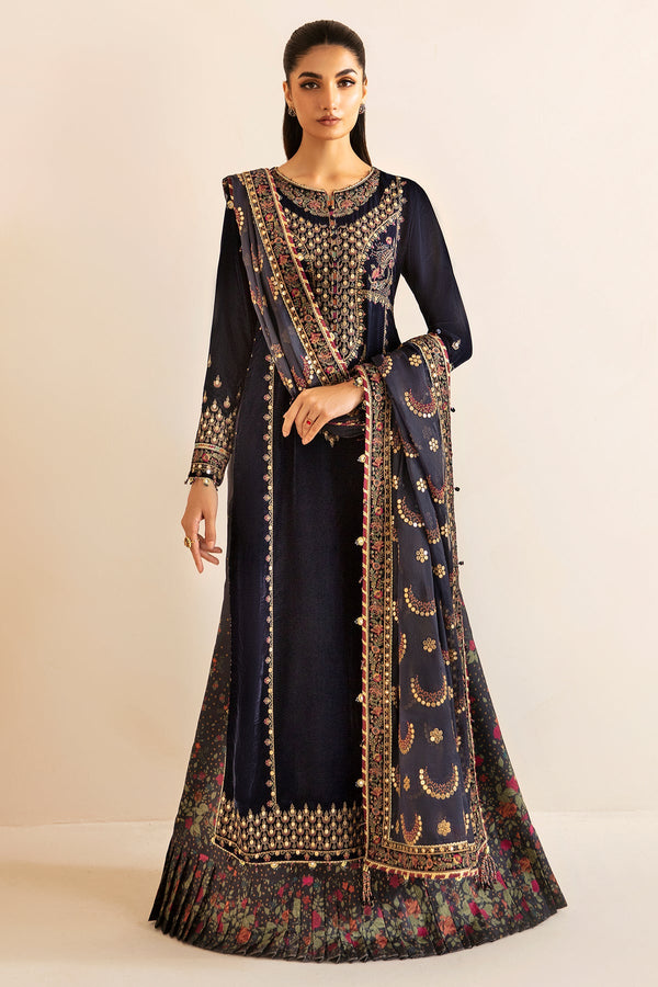 Embroidered Velvet Formal VF-2031