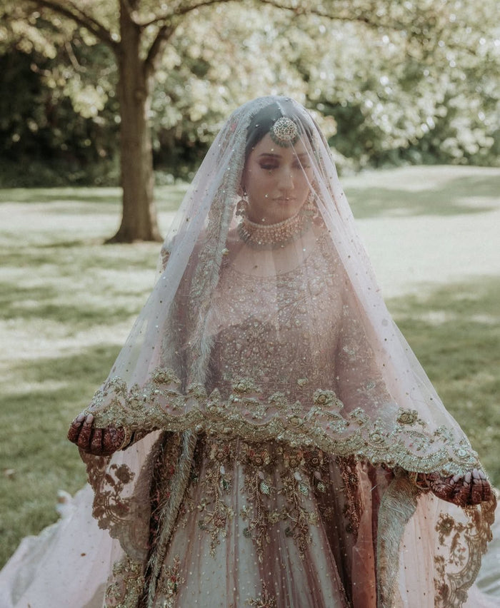 Hand Embellished Bridal Veil