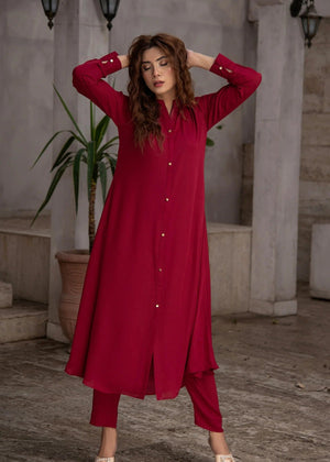 Maroon Stylish Dress