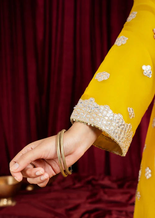 WAS 31 - Mustard - 3 Pcs Stitched