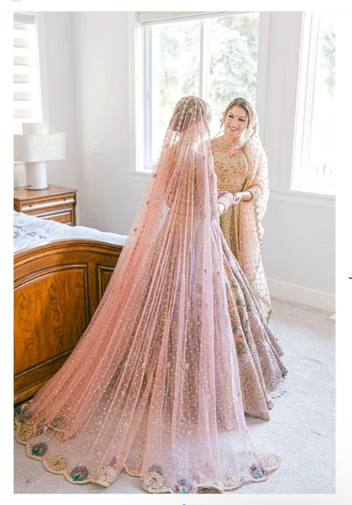 Ruby  Pari Bridal Veil