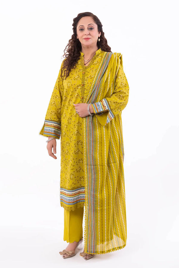 3 Piece Stitched Printed Lawn Suit