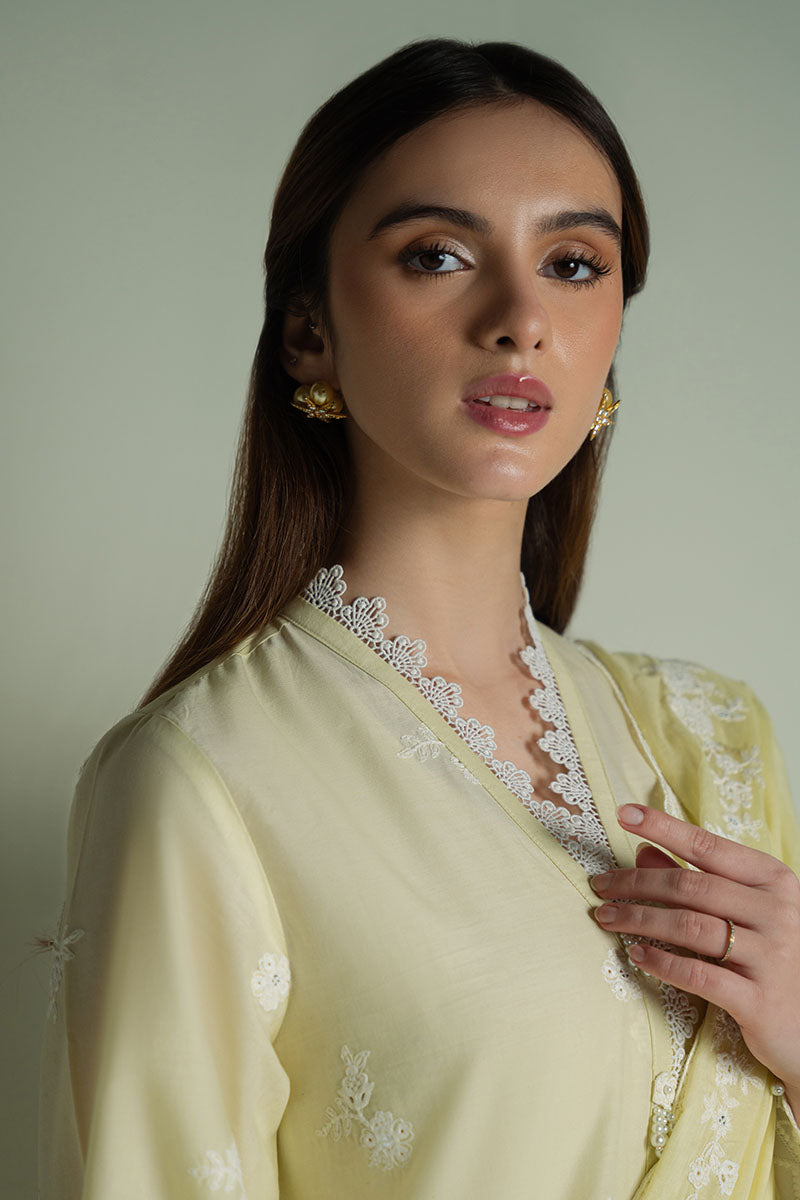 MISTY HAZE- 3PC EMBROIDERED LAWN SUIT