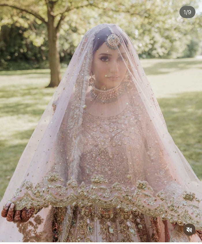 Hand Embellished Bridal Veil