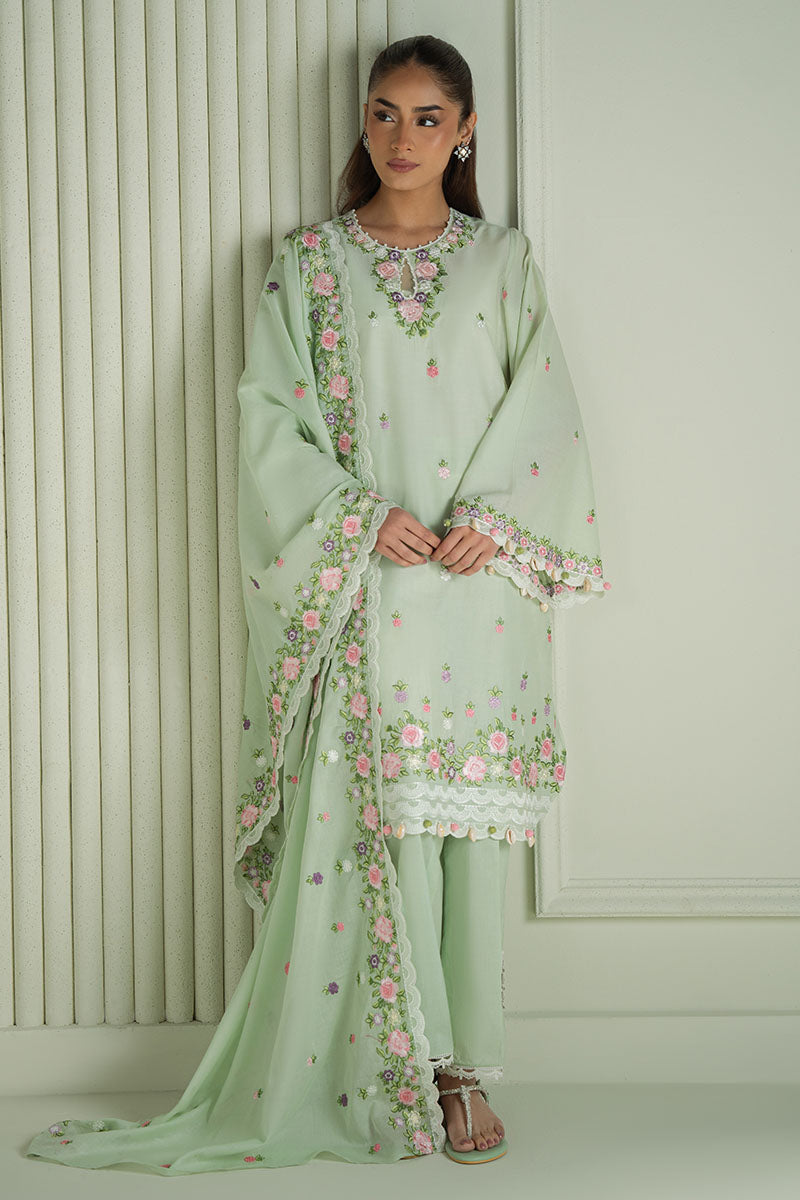 VERDENT BLOOM- 3PC EMBROIDERED LAWN SUIT