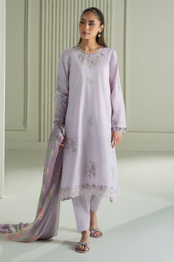 VIOLET VEIL- 3PC EMBROIDERED LAWN SUIT