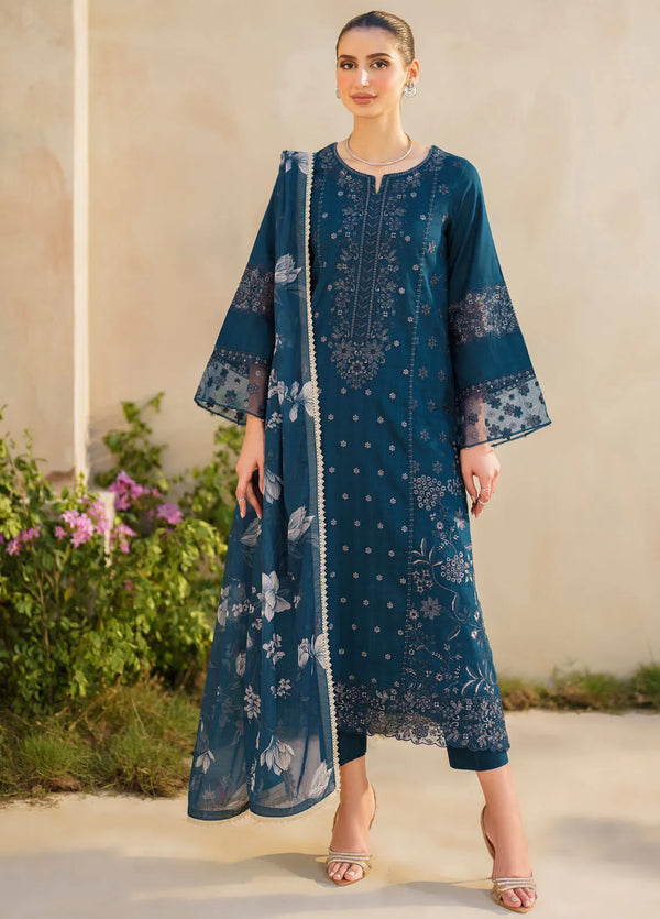 Embroidered Lawn Suit Unstitched 3 Piece IZ24F SFL-01 Jubilance - Festive Collection