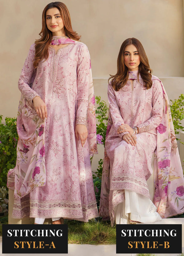 Embroidered Lawn Suit Unstitched 3 Piece IZ24F SFL-06 Opulence - Festive Collection