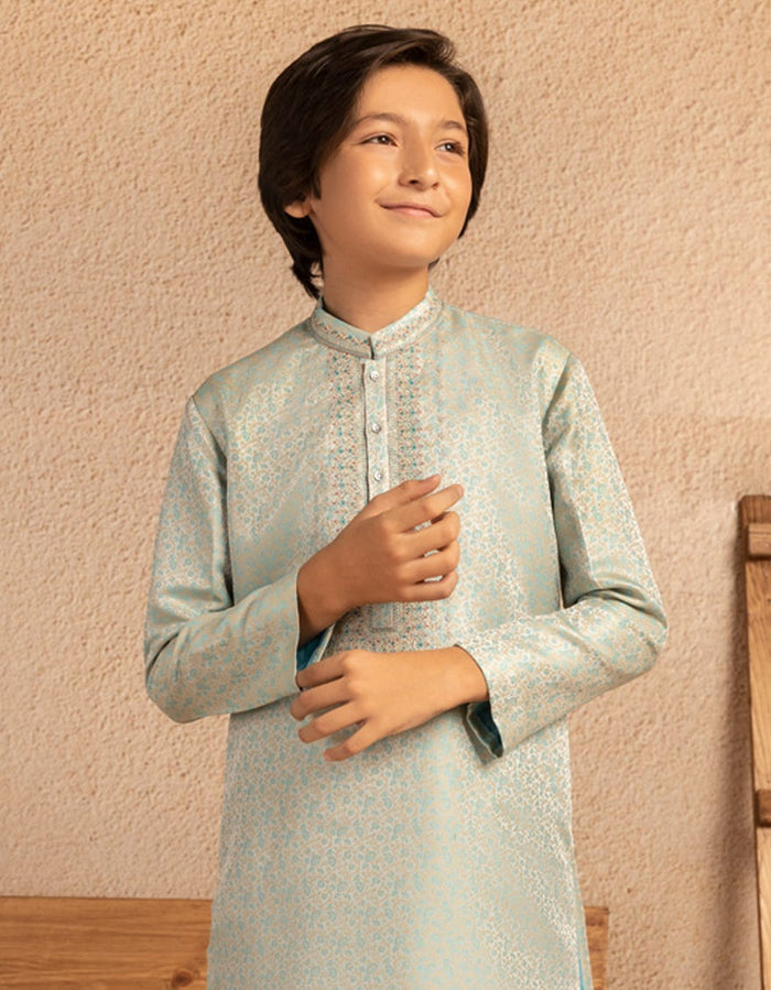 Blue Boys Formal Kurta