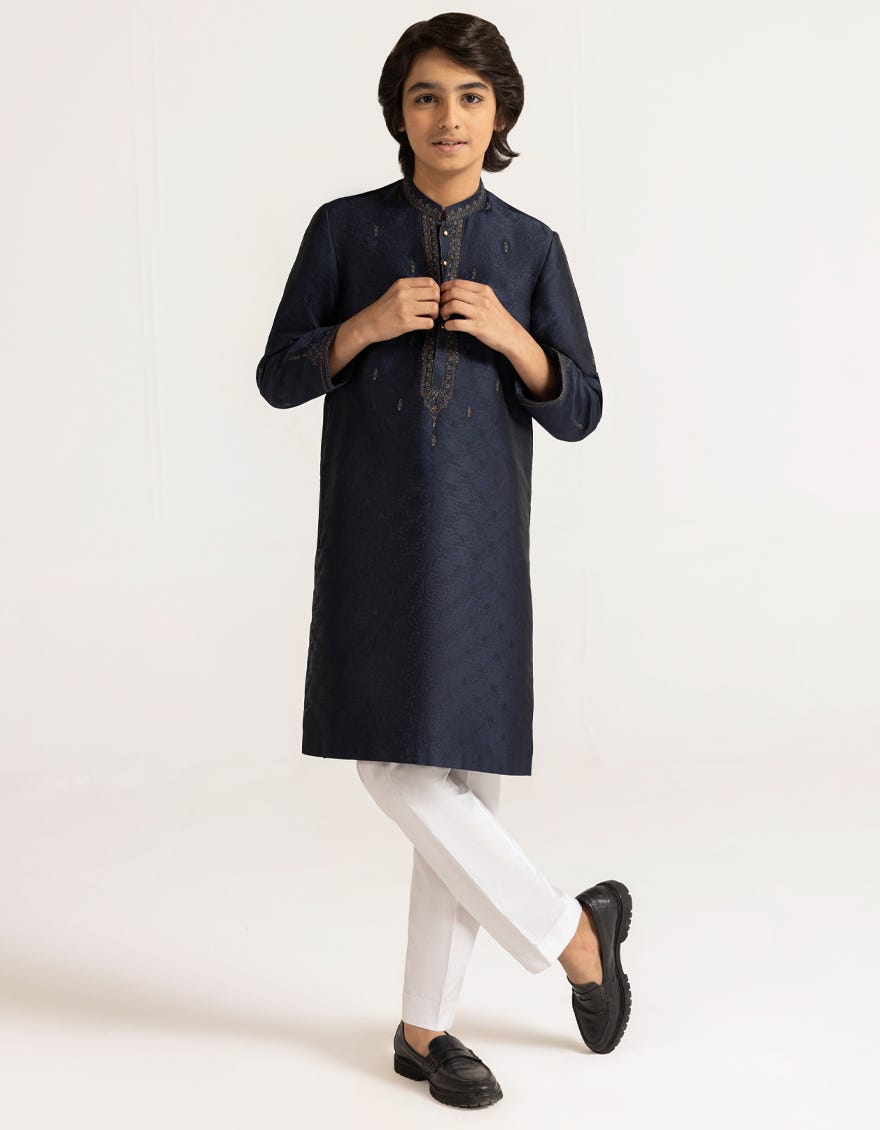 Blue Boys Formal Kurta