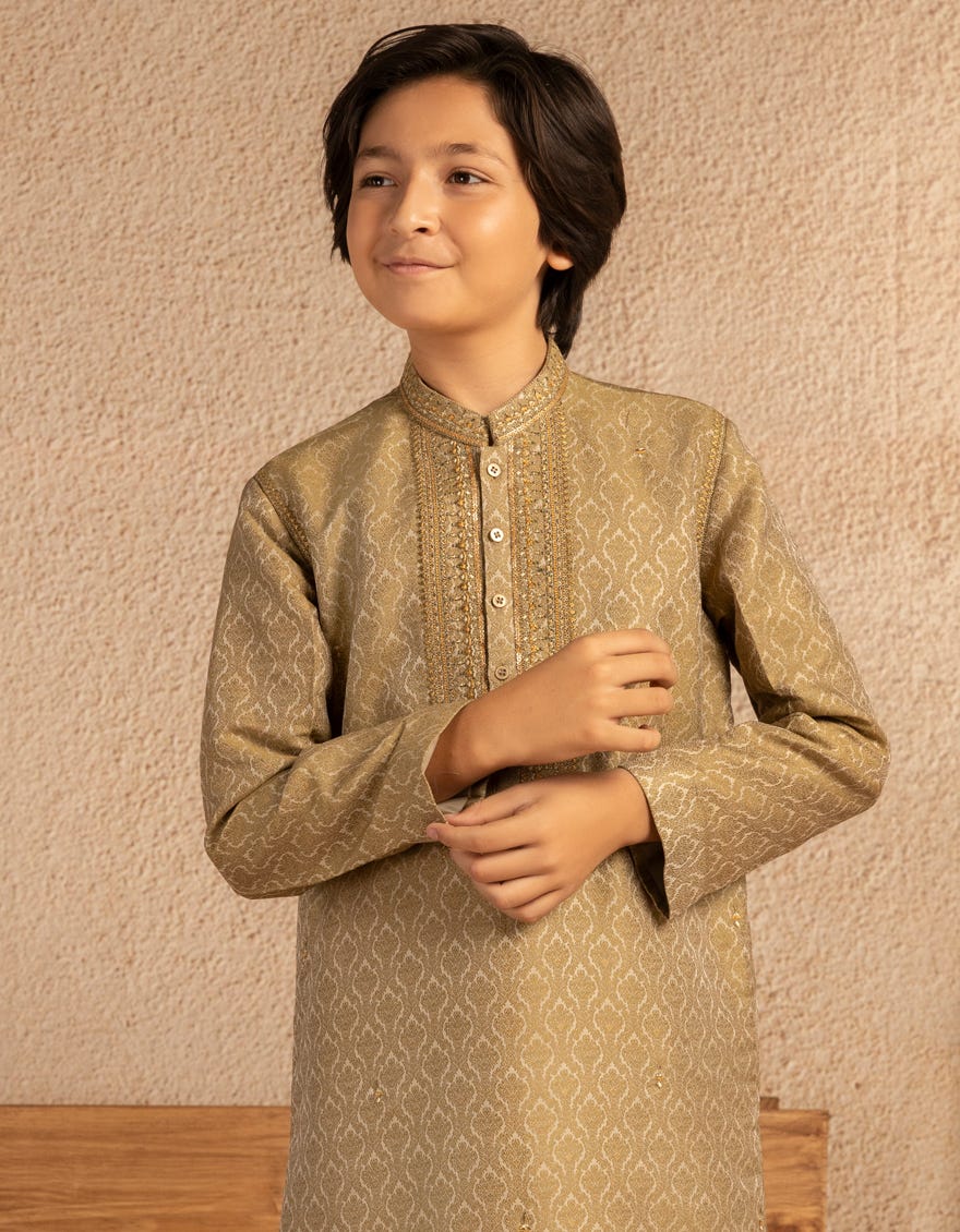 Light Green Boys Formal Kurta