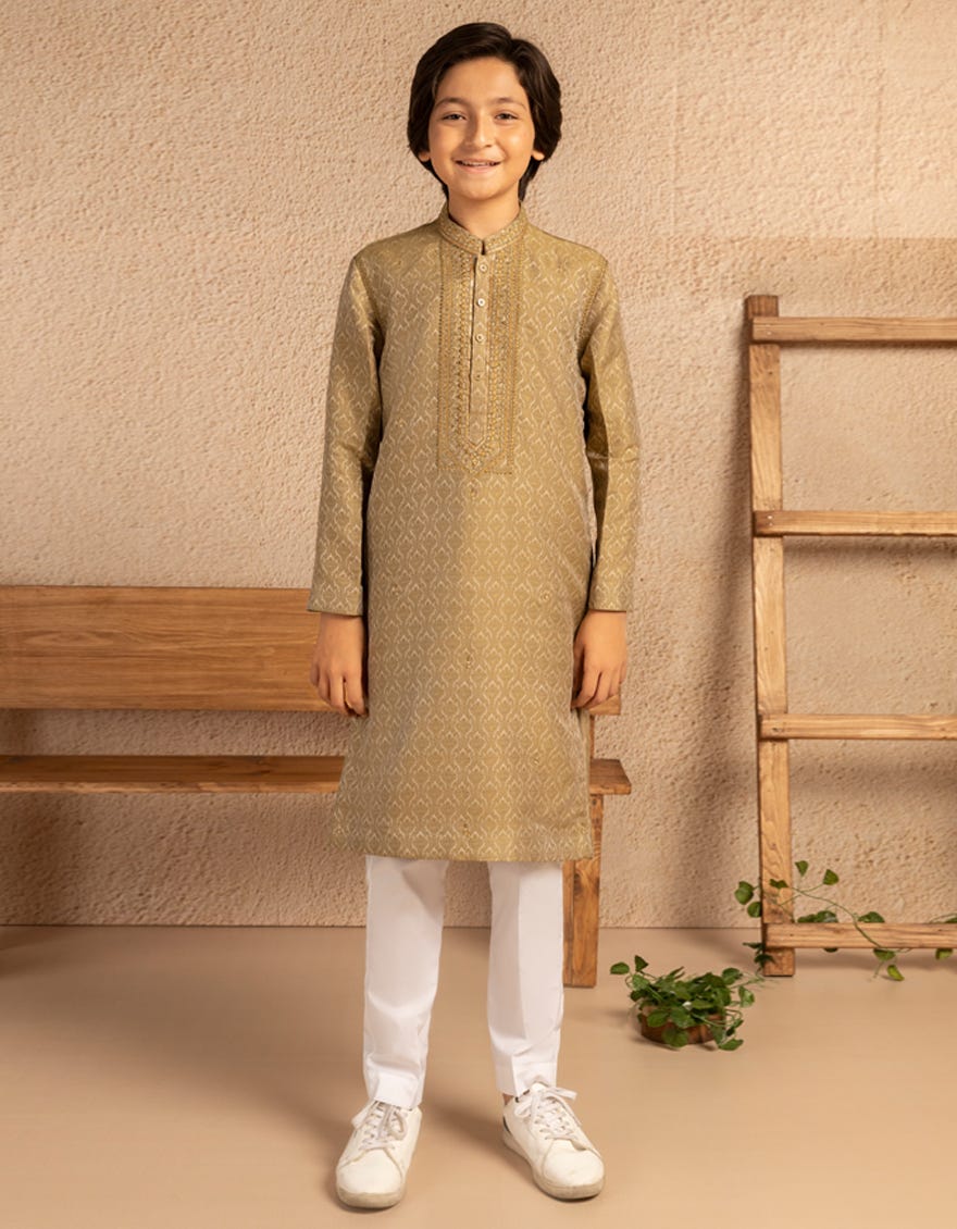 Light Green Boys Formal Kurta