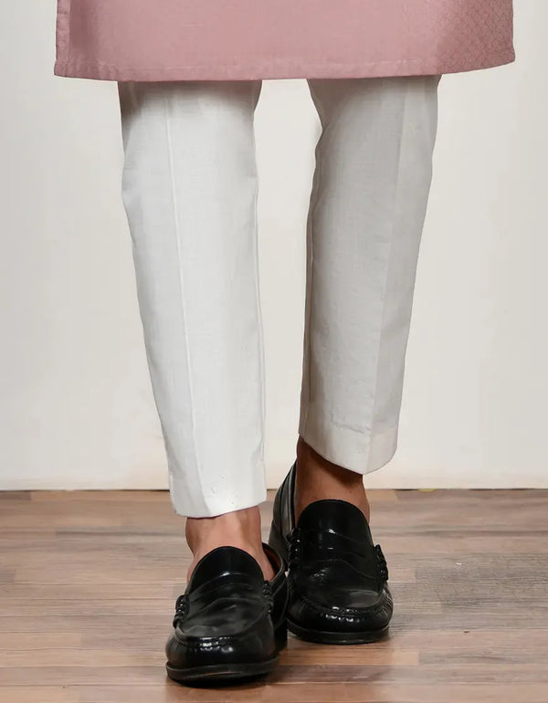 OFF WHITE COTTON TROUSER