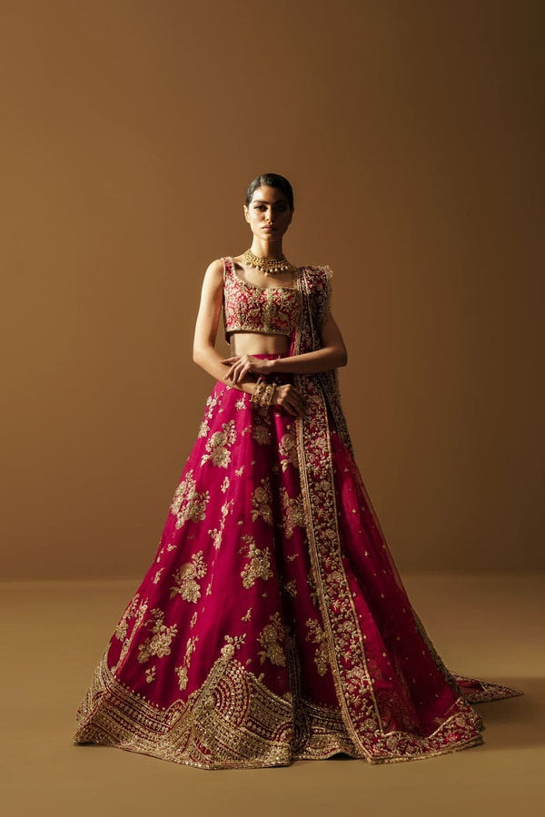 Bridal Dark Pink Lehenga Choli