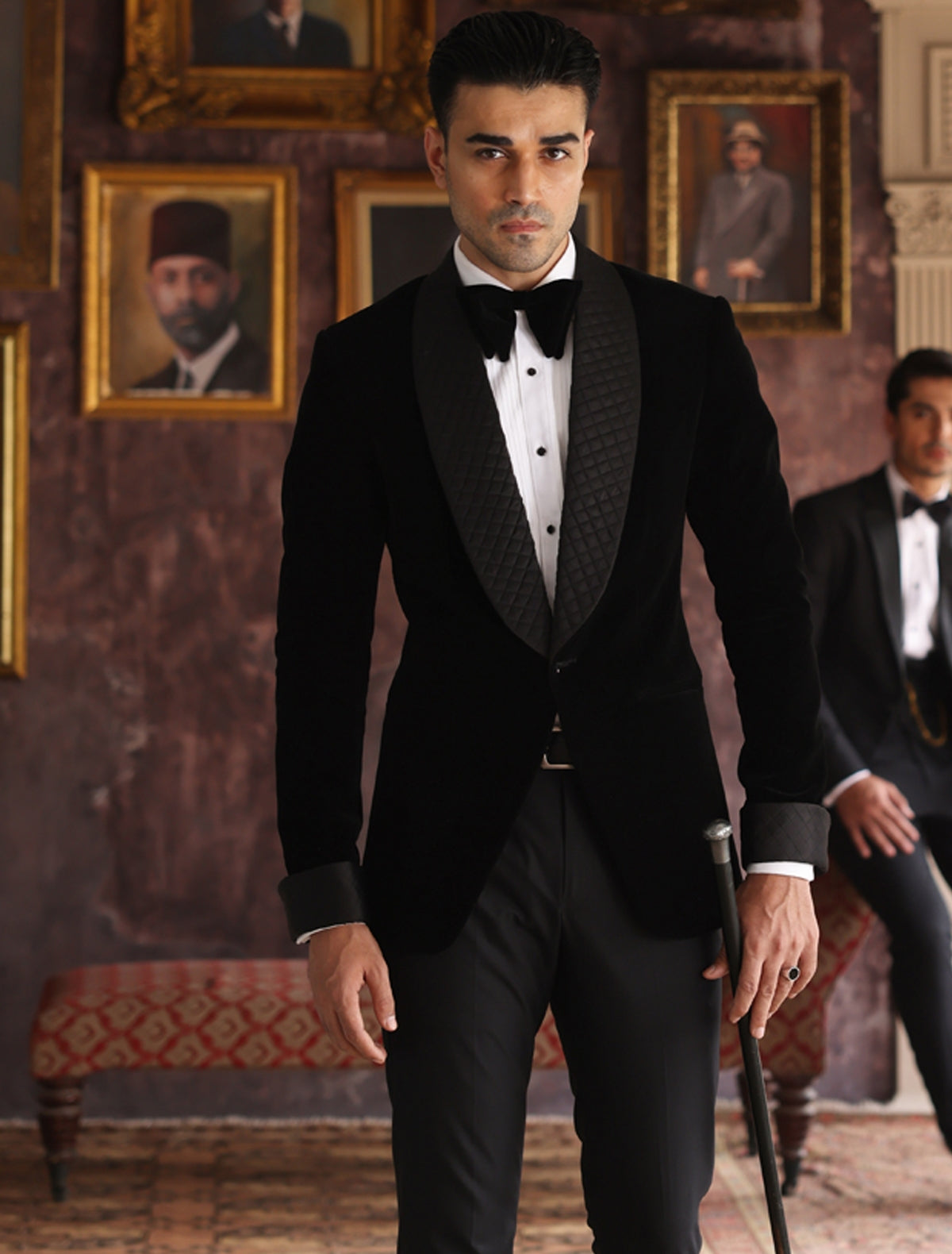 Black Velvet Tuxedo Jacket