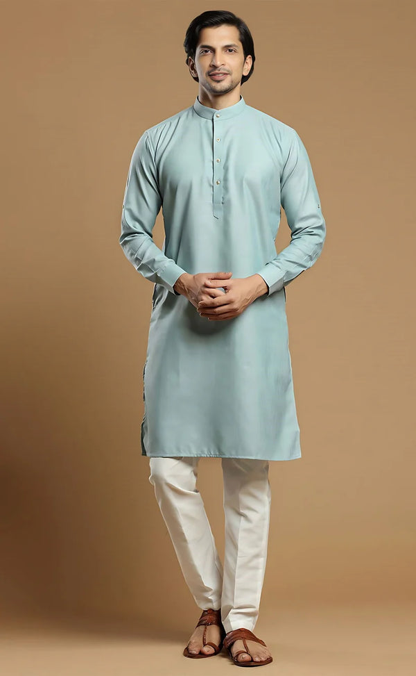 MC FS 10 Pastel Color Kurta With White Trouser