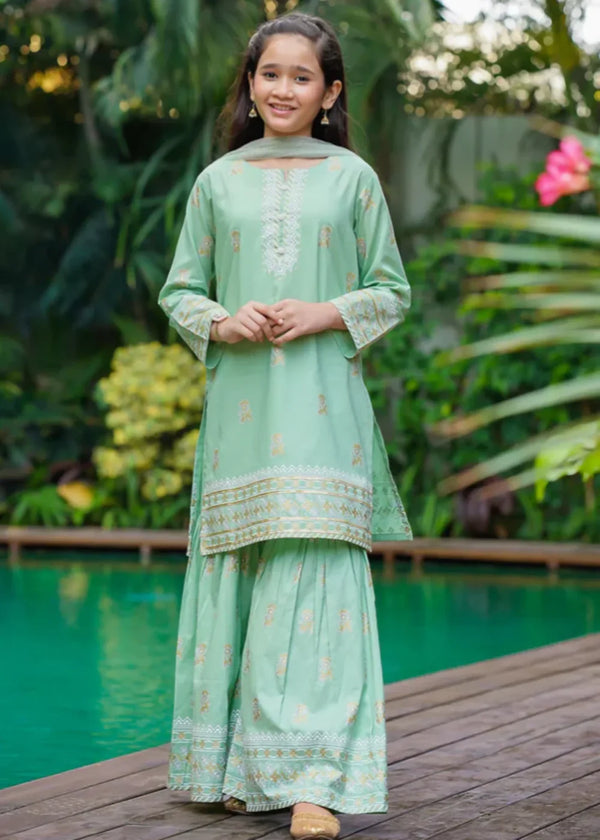 Cotton Printed 3 Pc Suit PC-40