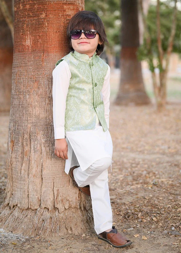 Pistachio Waistcoat Suit EW54