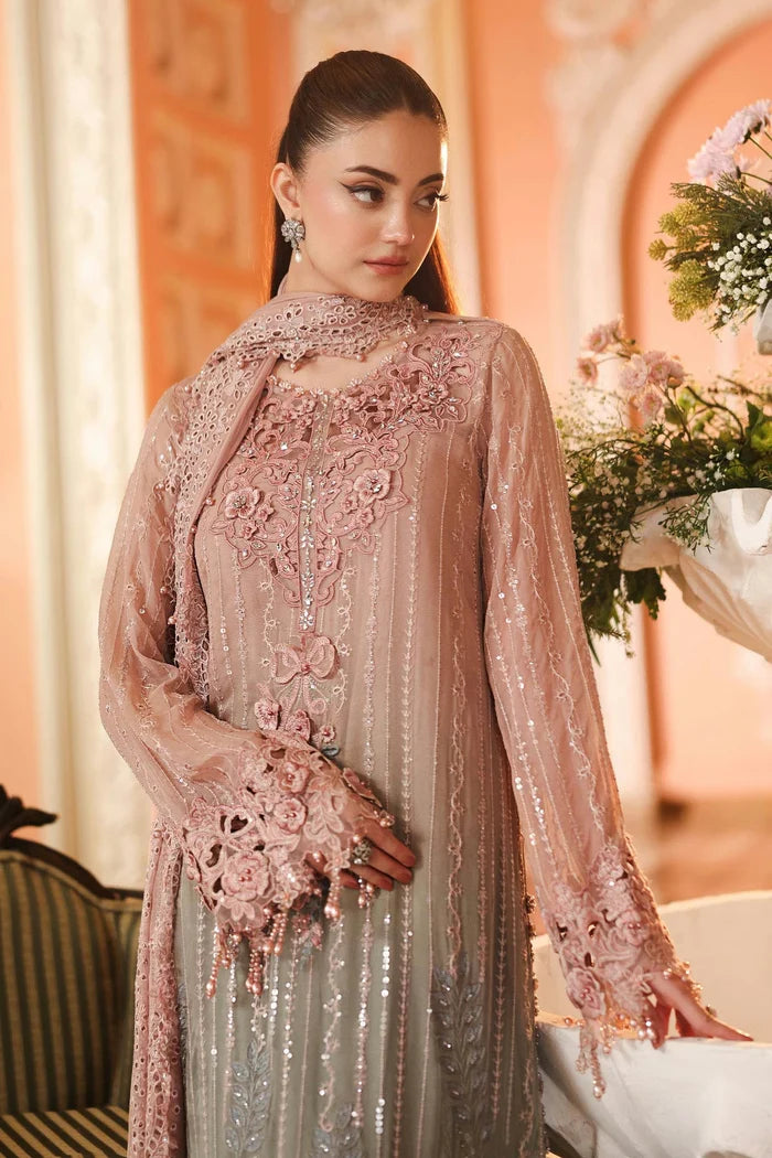 Royale Tea Affair Chiffon Dress by Maria B | Maria B Collection 2026