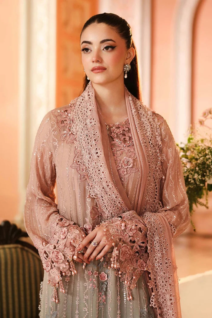 Royale Tea Affair Chiffon Dress by Maria B | Maria B Collection 2026