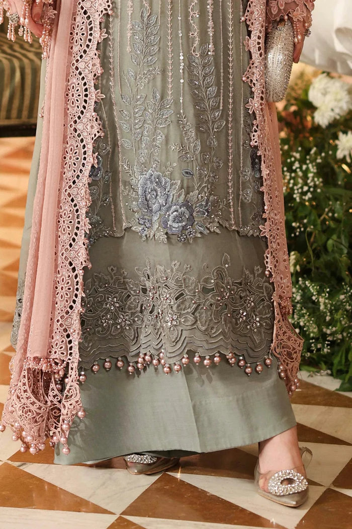 Royale Tea Affair Chiffon Dress by Maria B | Maria B Collection 2026