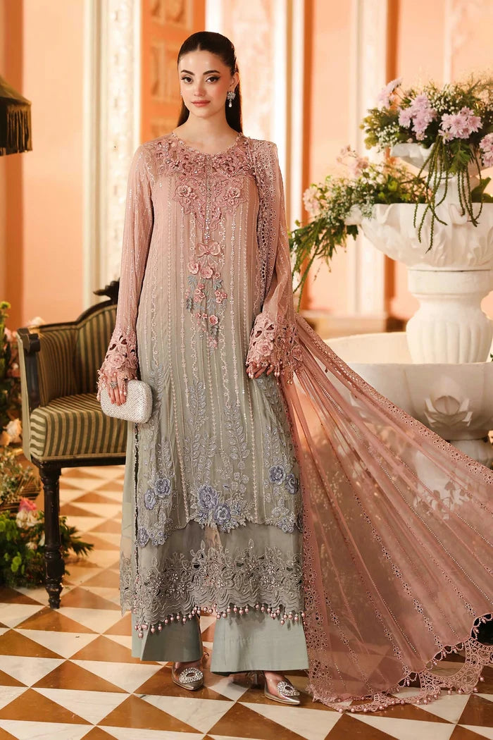 Royale Tea Affair Chiffon Dress by Maria B | Maria B Collection 2026