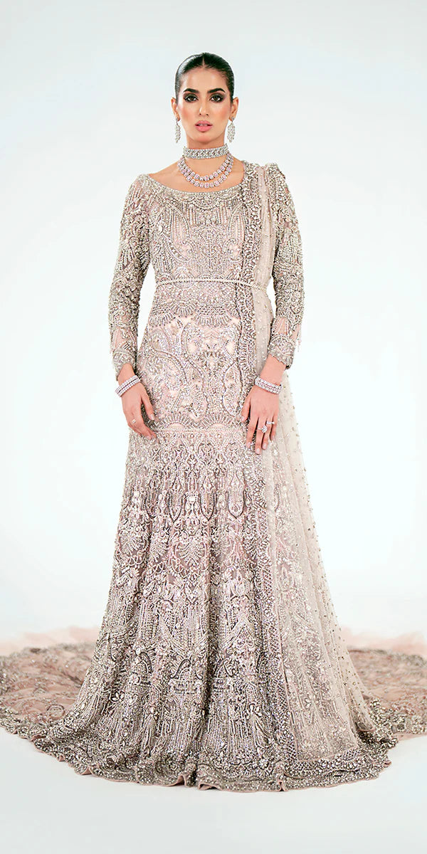 Pakistani Bridal Dress in Royal Embellished Gown Style