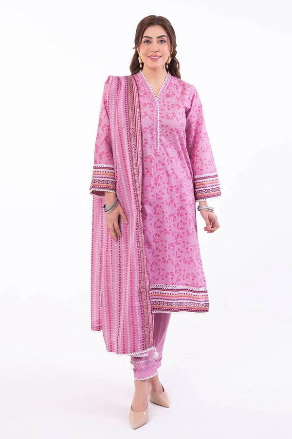 3 Piece Stitched Printed Lawn Suit