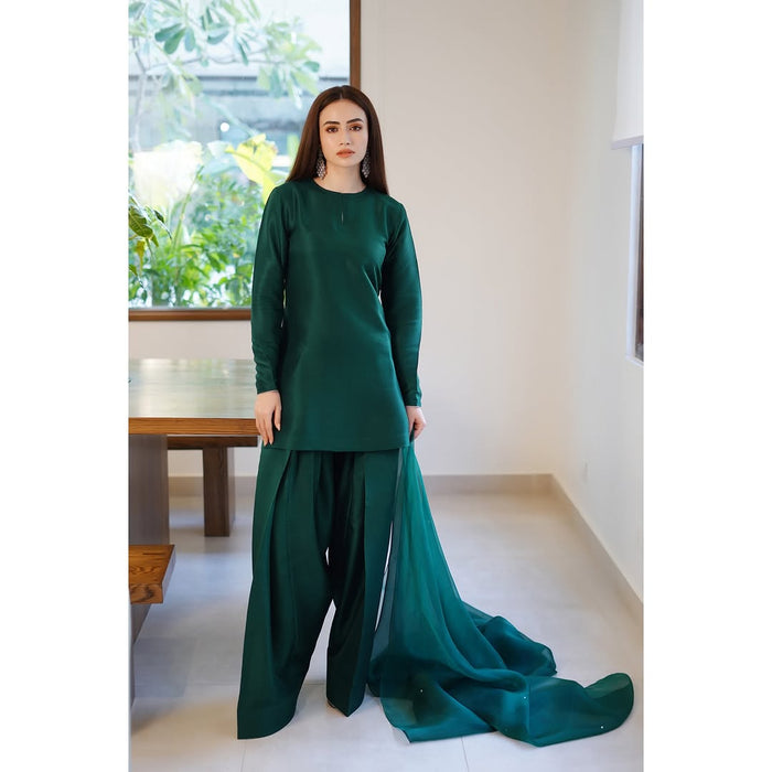 Green Farshi Shalwar