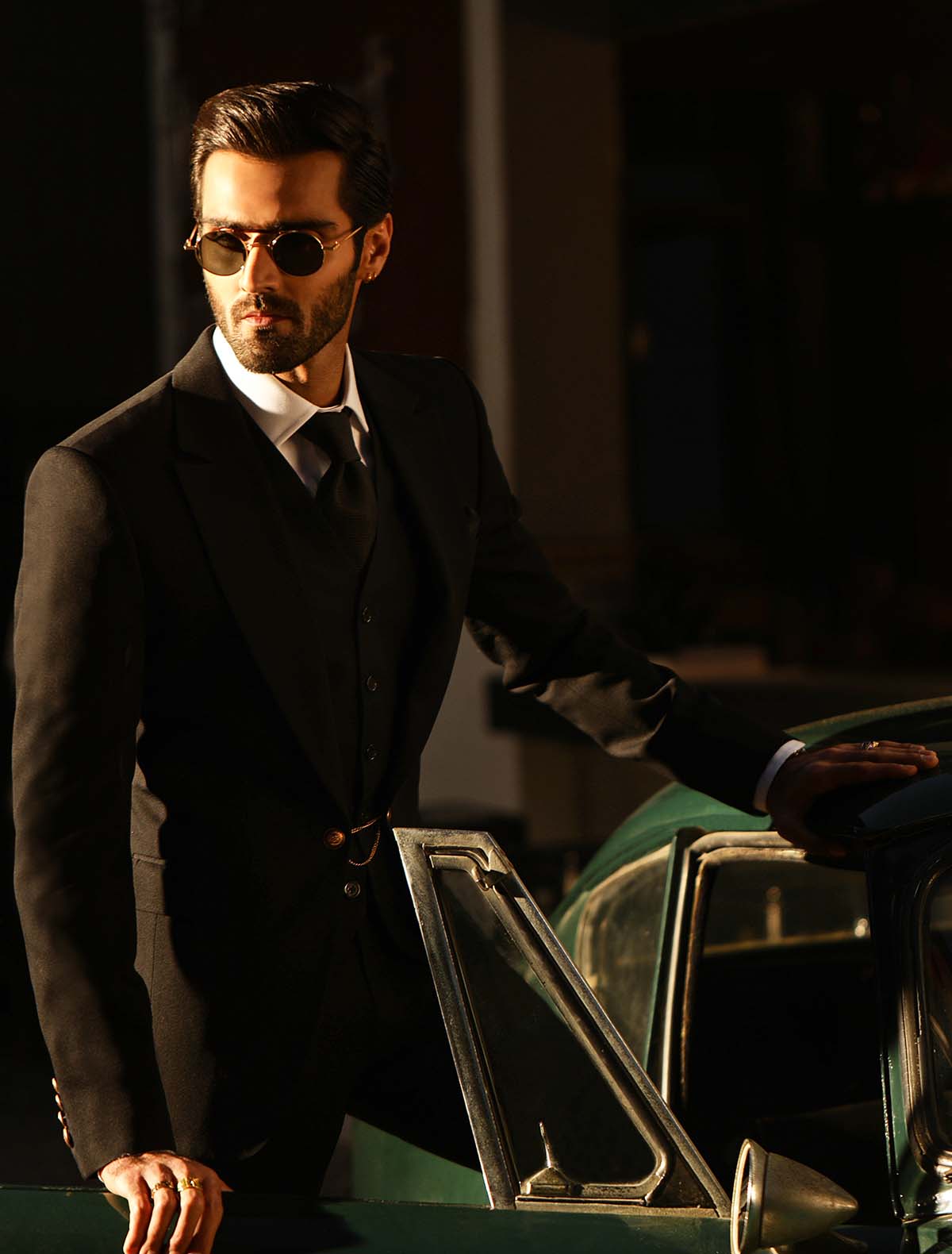 Classic Black Single Button Suit