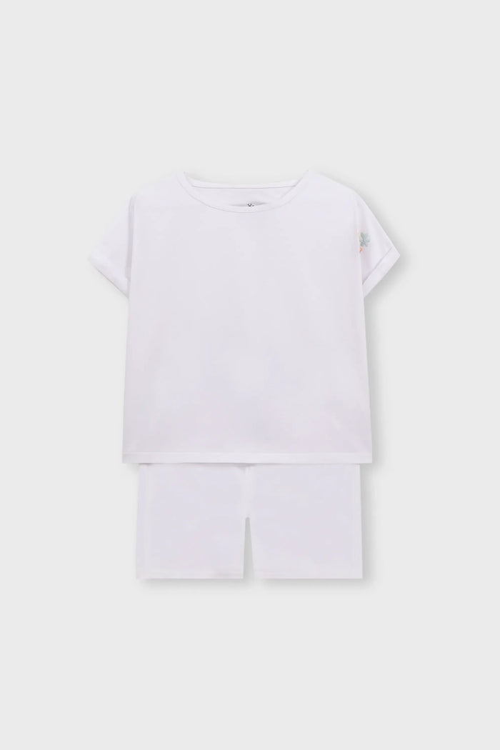 Snow Daisy Emboidered Co-ord Set