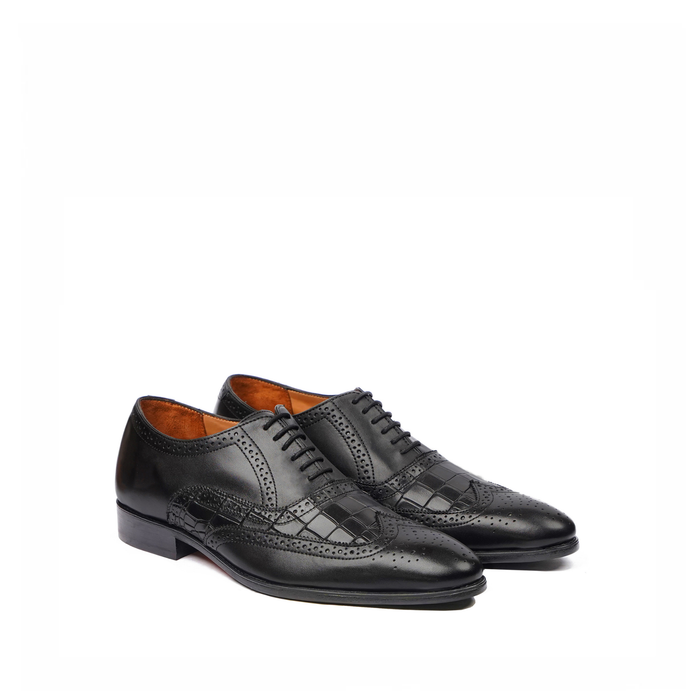 Granada - Men's Black Calf Leather Oxford Shoe