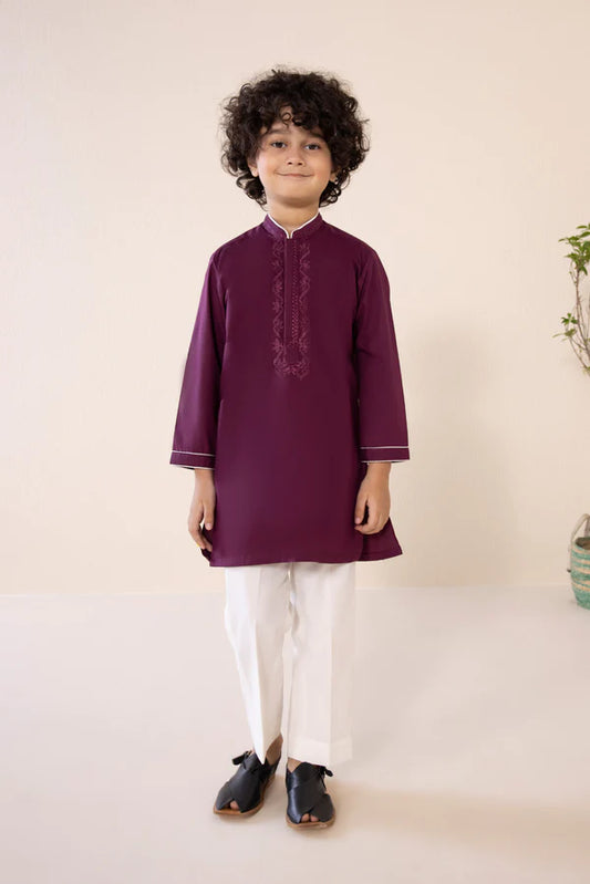 Embroidered Cotton Kurta