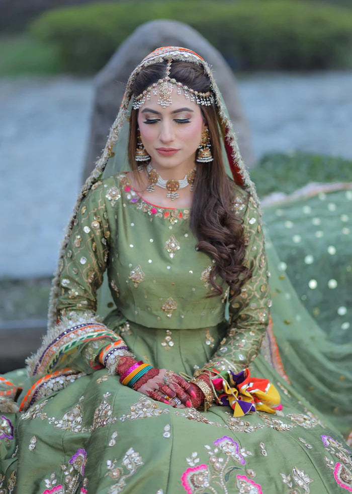 Hue atelier - Olive Mehndi Bridal UY Collection Hue atelier - Olive Mehndi Bridal UY Collection