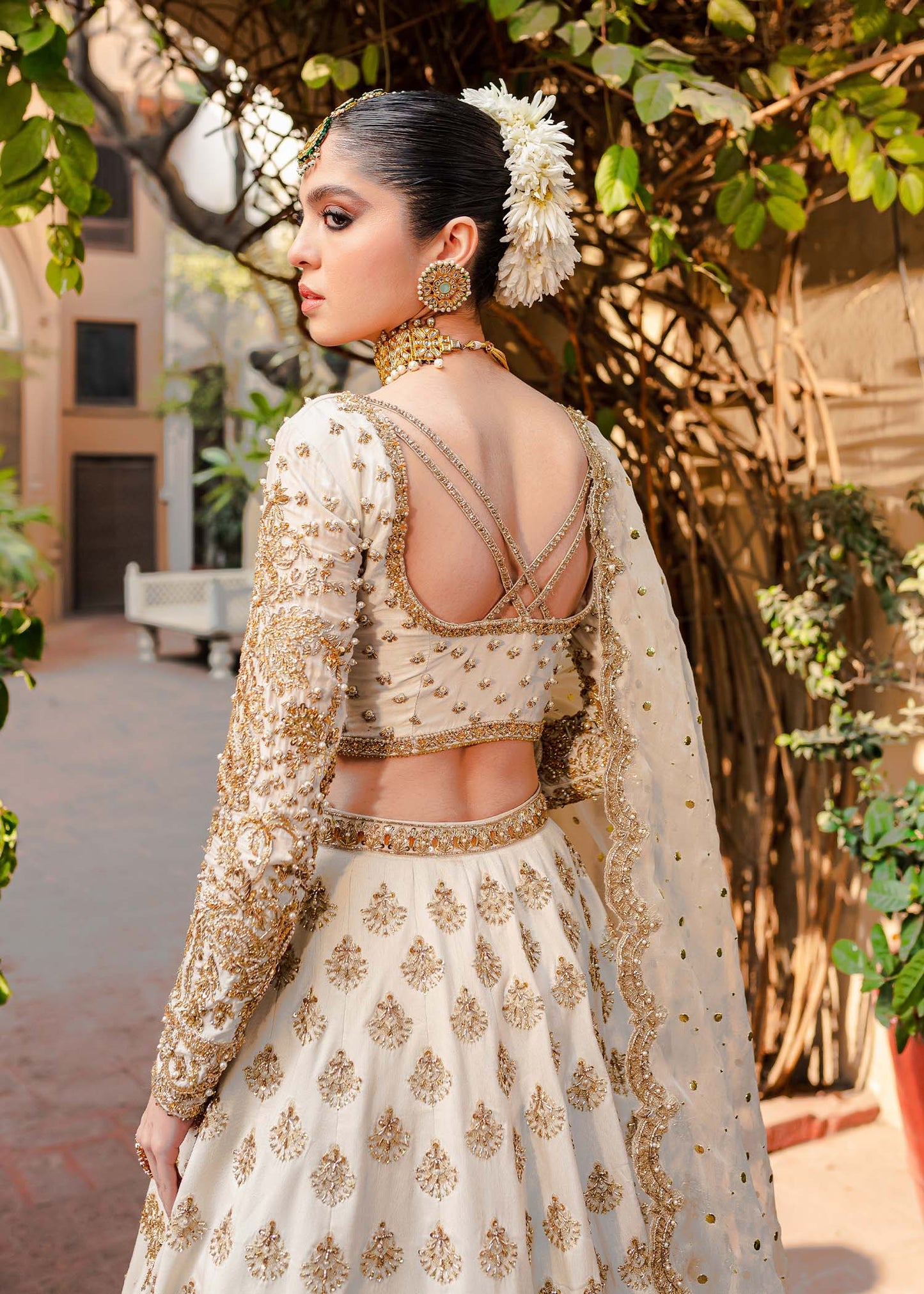 Lehenga Choli and Dupatta Pakistani Bridal Dress