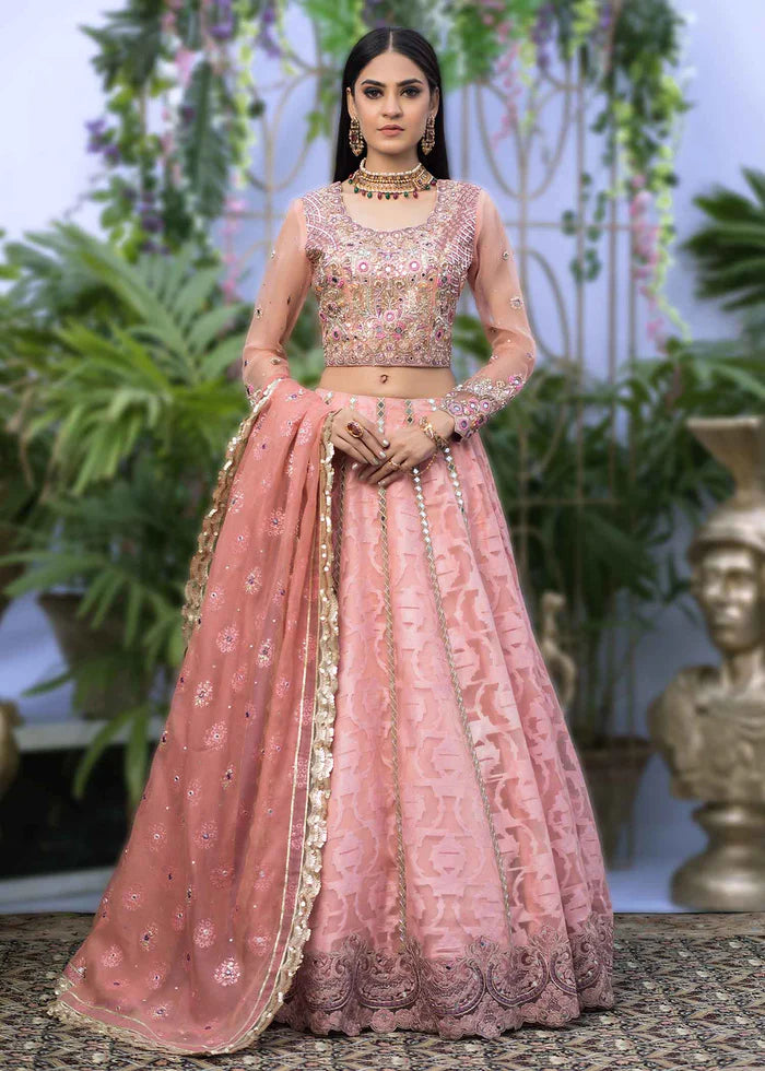 PALE PINK LENGA AND CHOLI