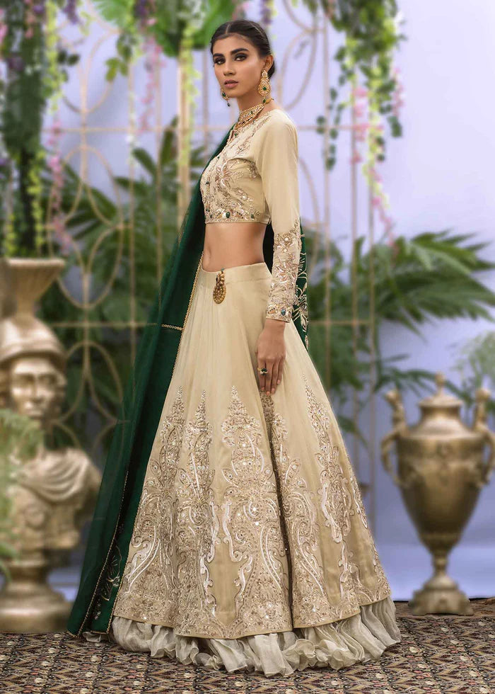 IVORY AND JADE LENGA CHOLI