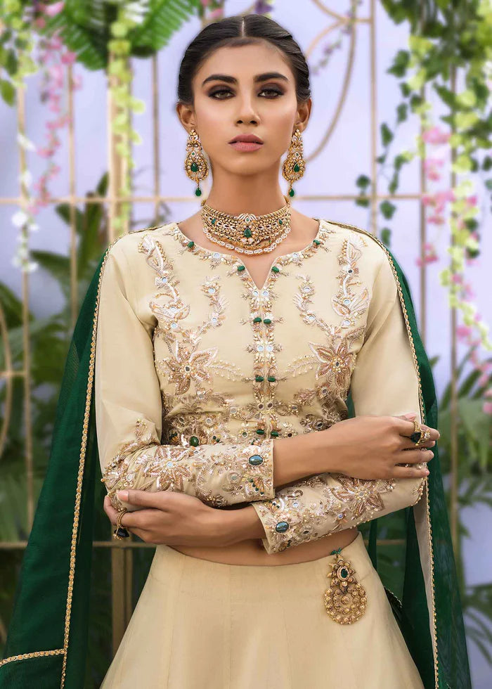 IVORY AND JADE LENGA CHOLI