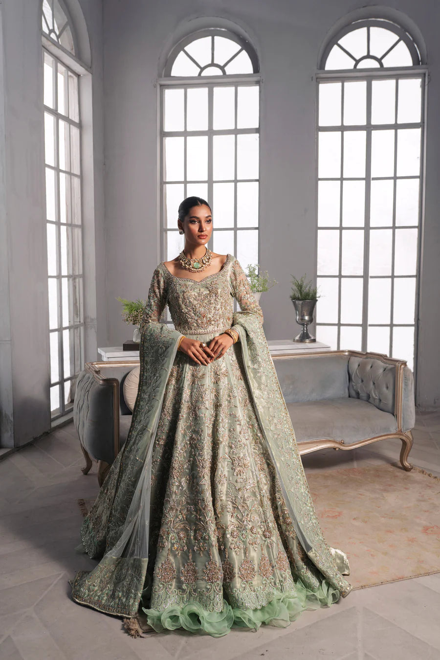 Pakistani Mint Green Bridal