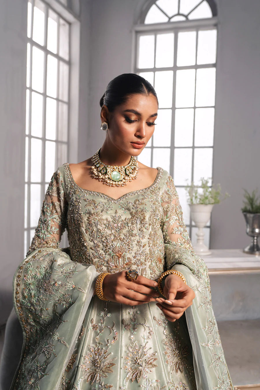 Pakistani Mint Green Bridal UY Collection Pakistani Mint Green Bridal UY Collection