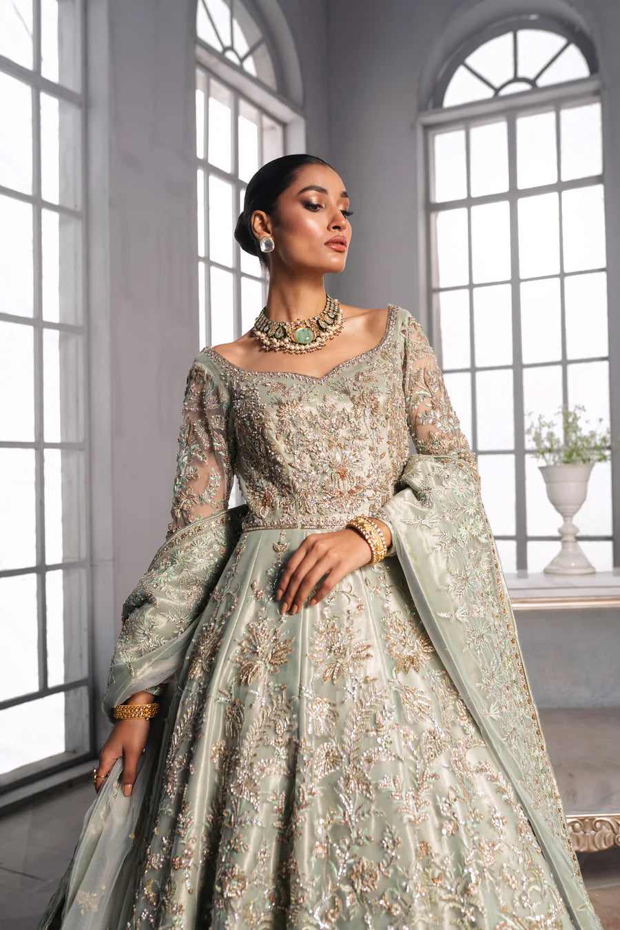 Pakistani Mint Green Bridal UY Collection Pakistani Mint Green Bridal UY Collection