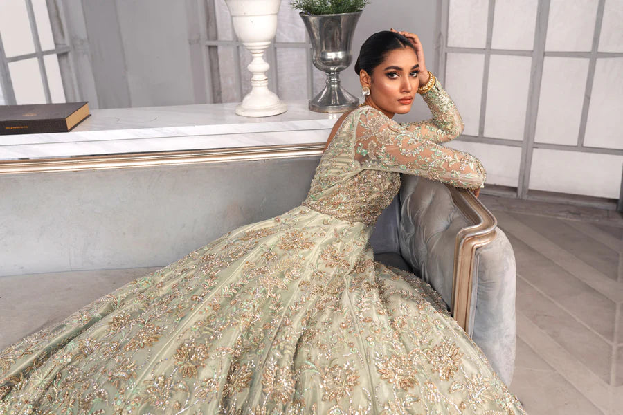 Pakistani Mint Green Bridal UY Collection Pakistani Mint Green Bridal UY Collection