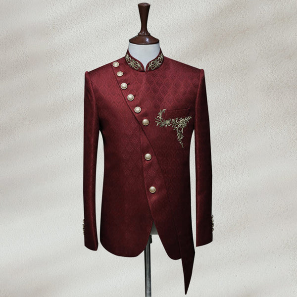 Elegant Maroon Prince Suit