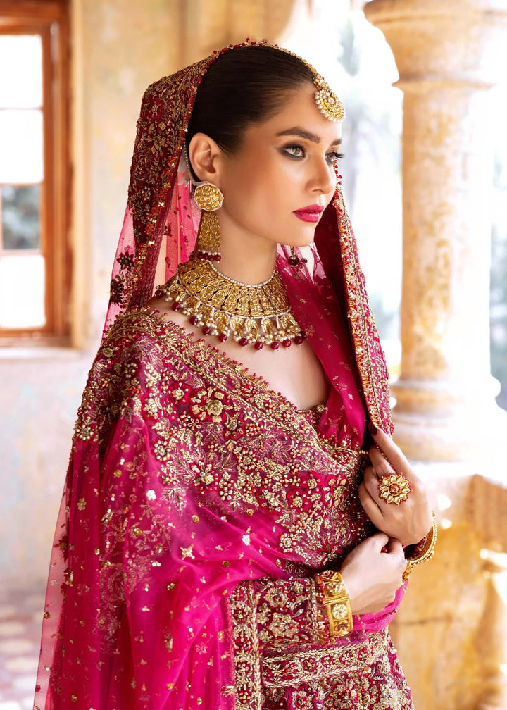 Embellished Lehenga Gown Dupatta Pakistani Bridal Dress