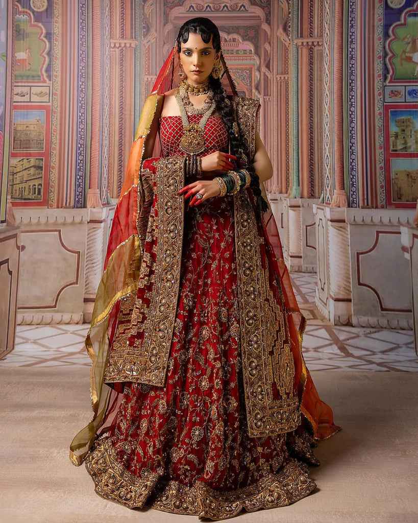 RE - Designer Party Wear Red Colour Lehenga Choli - New In - Indian